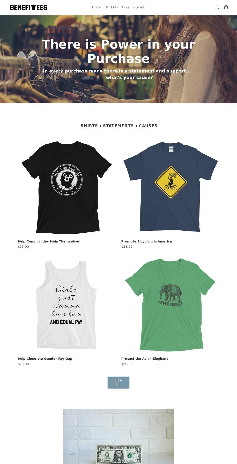 benefitees.com — Shopify storefront screenshot
