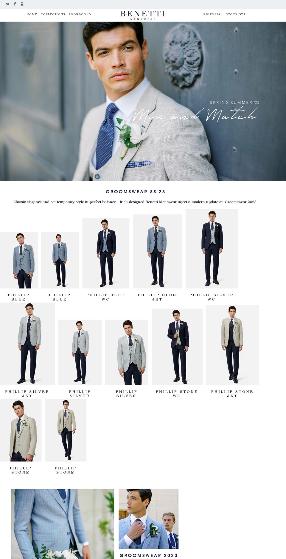 benetti.ie shopify website screenshot