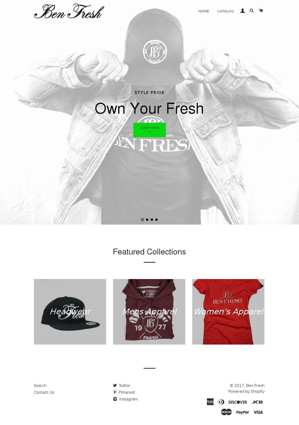 benfresh.com shopify website screenshot