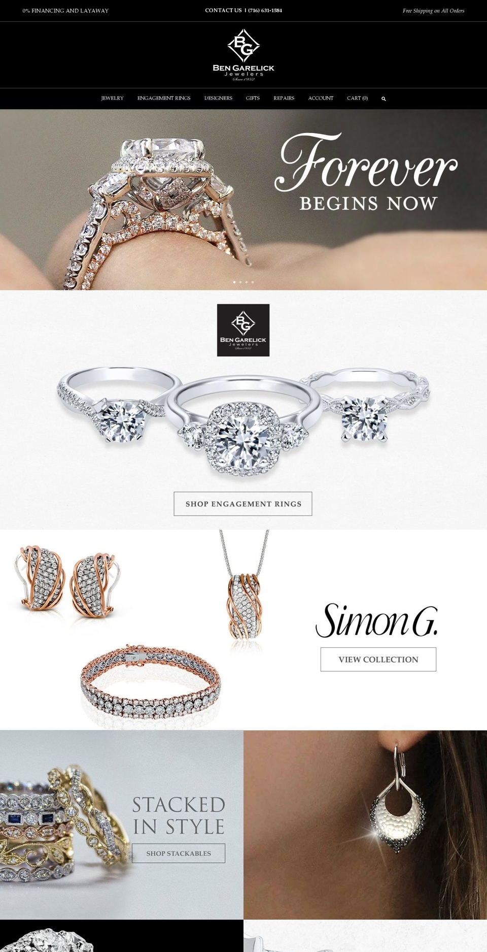 bengarelick.com shopify website screenshot