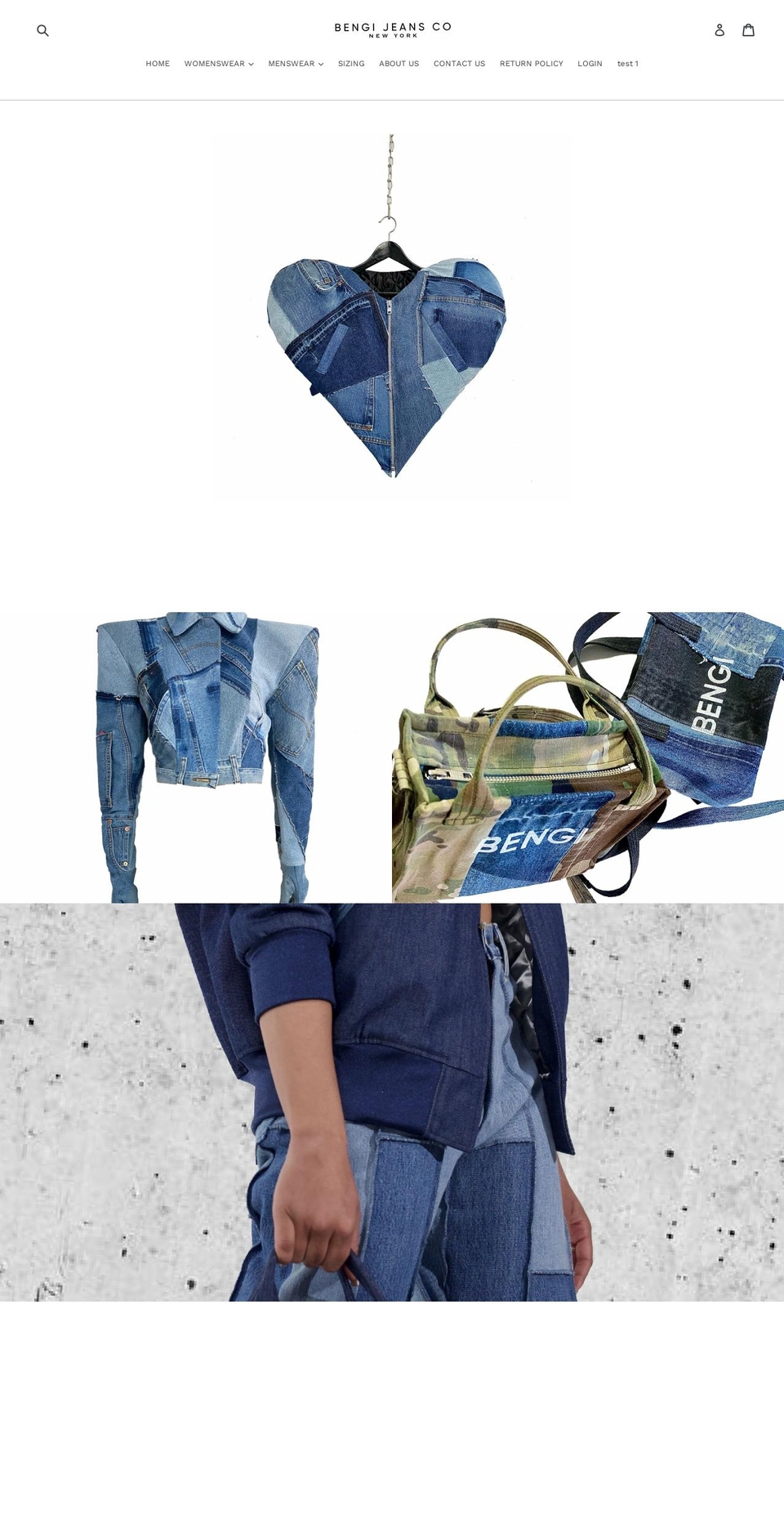bengijeans.com shopify website screenshot
