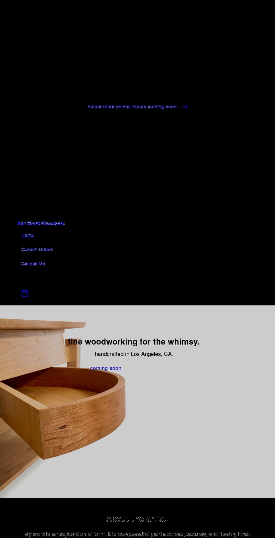 bengrantwoodwork.com shopify website screenshot