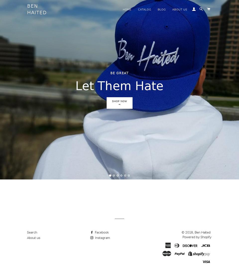 benhaited.com — Shopify storefront screenshot