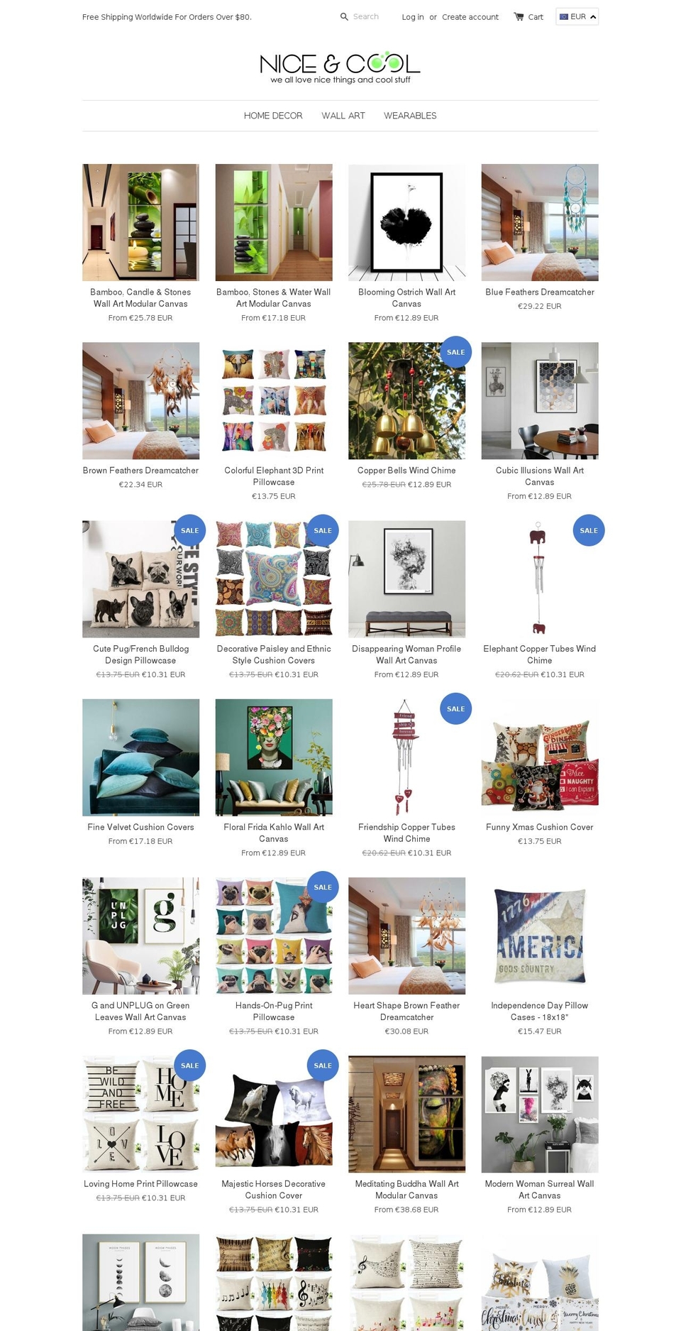 beniceandcool.com — Shopify storefront screenshot