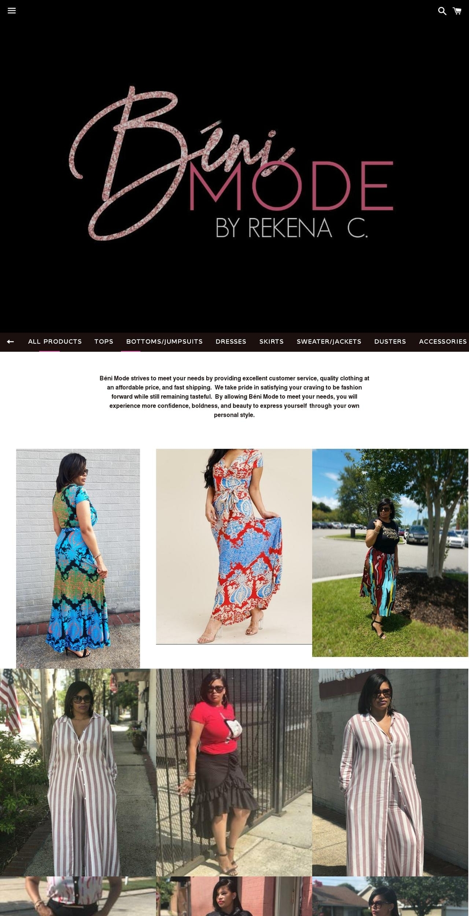 benimode.net shopify website screenshot