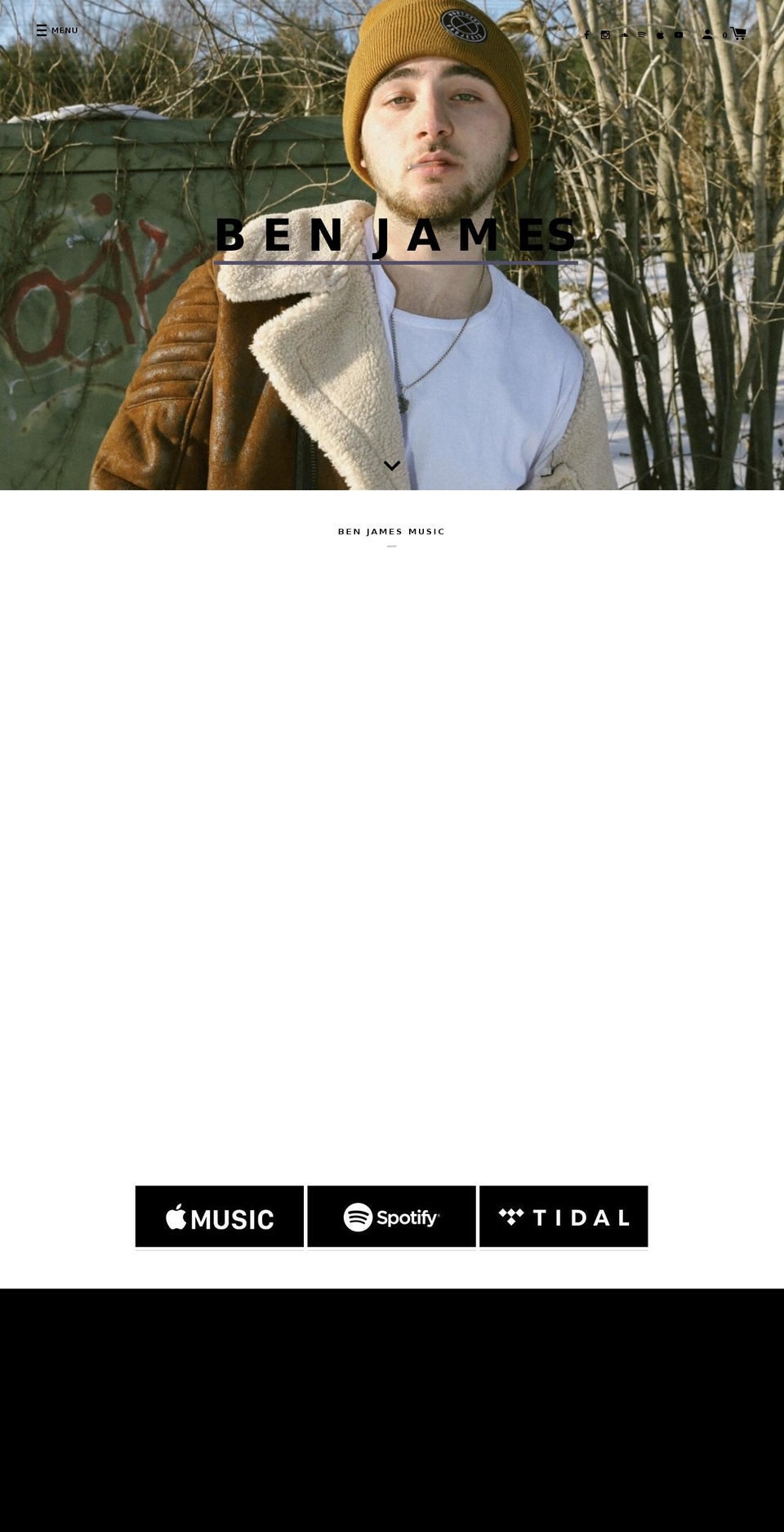 benjamesreal.com — Shopify storefront screenshot