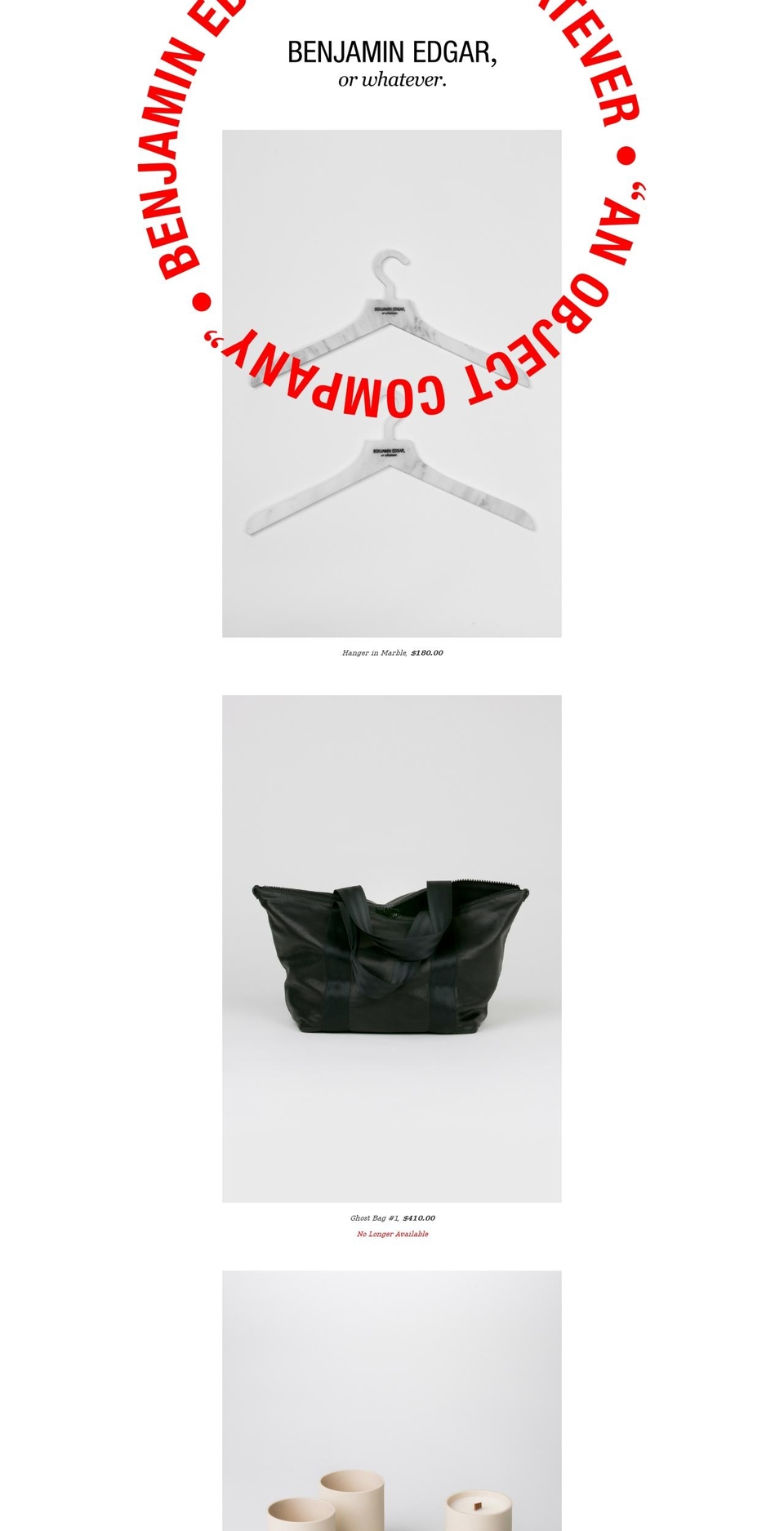 benjaminedgar.com shopify website screenshot