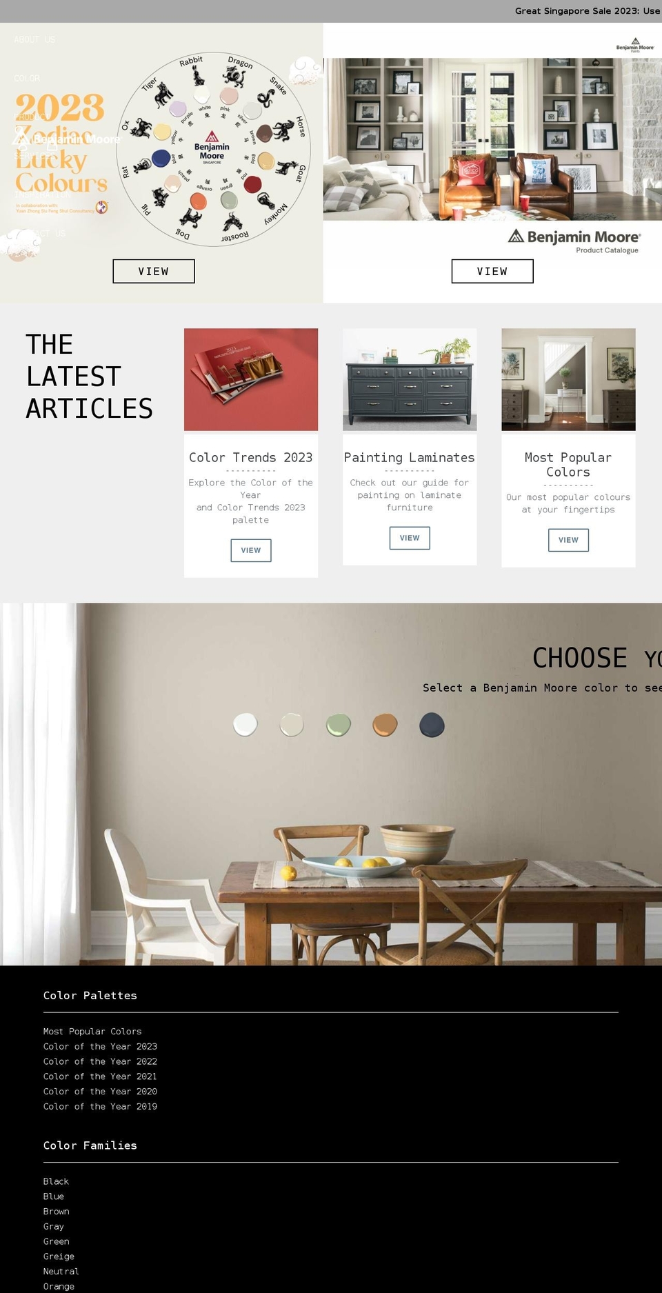 benjaminmoore.sg shopify website screenshot