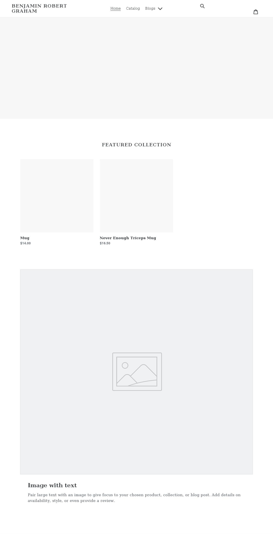 benjaminrobertgraham.com shopify website screenshot