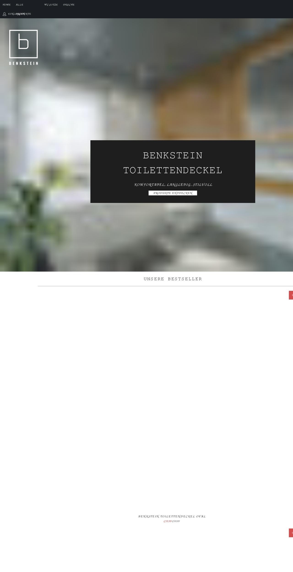 benkstein-shop.de shopify website screenshot