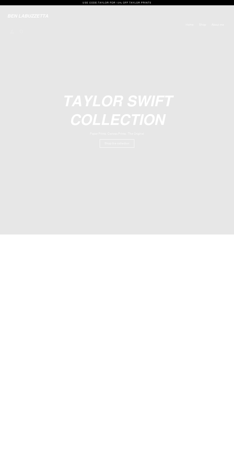 benlabuzzetta.com shopify website screenshot