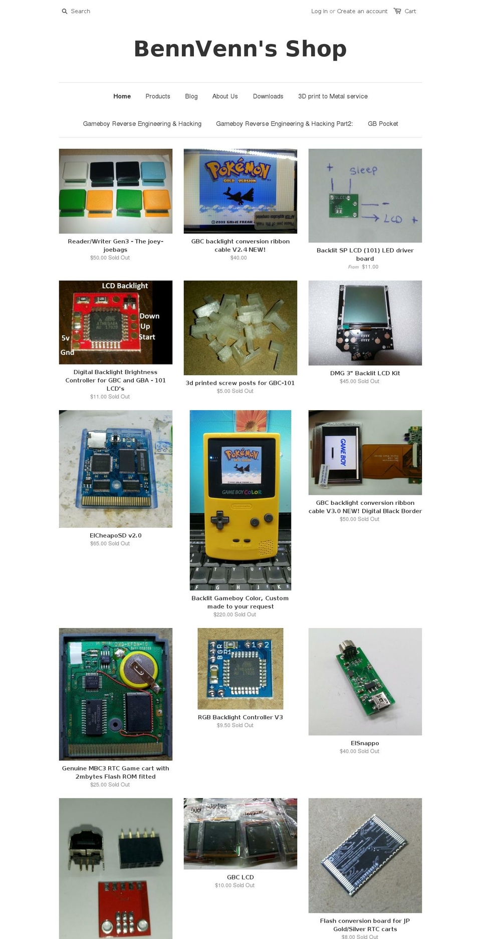 bennvenn.myshopify.com shopify website screenshot