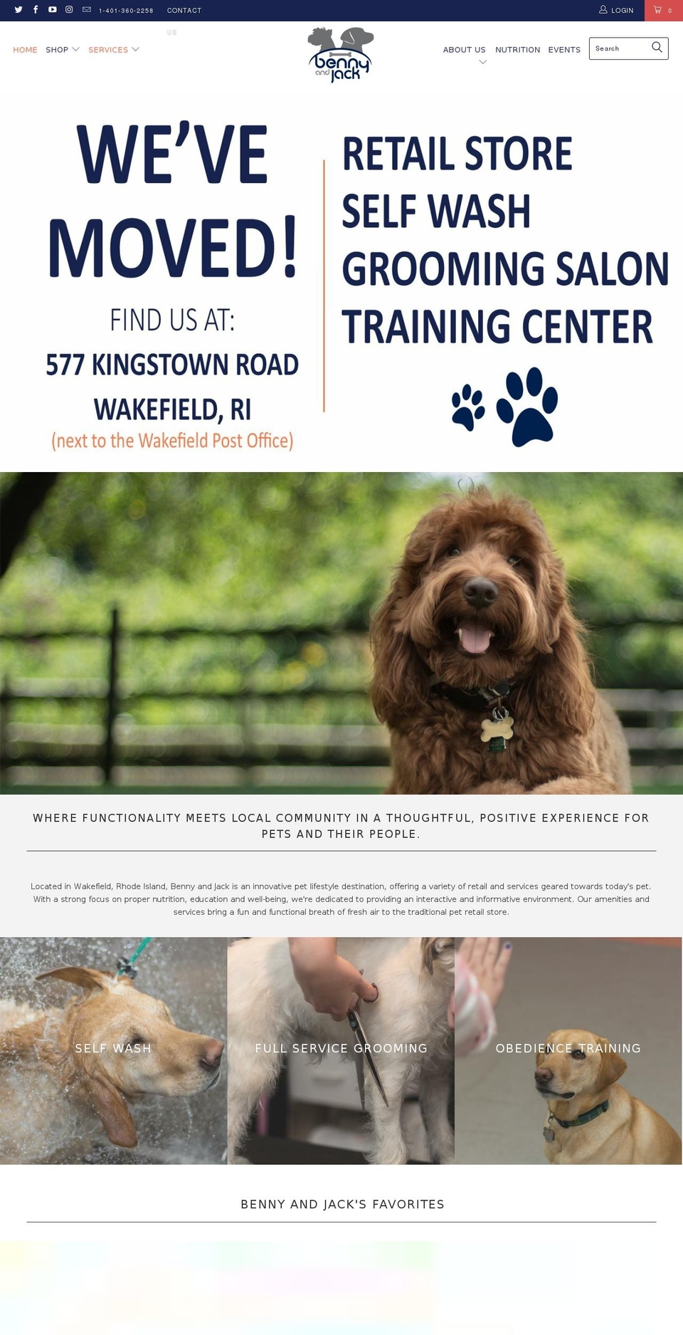 bennyandjack.com shopify website screenshot