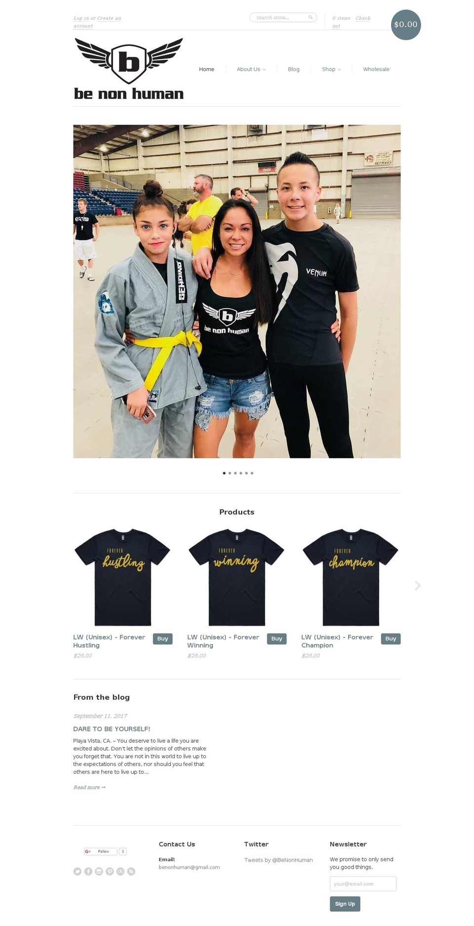 benonhuman.com — Shopify storefront screenshot