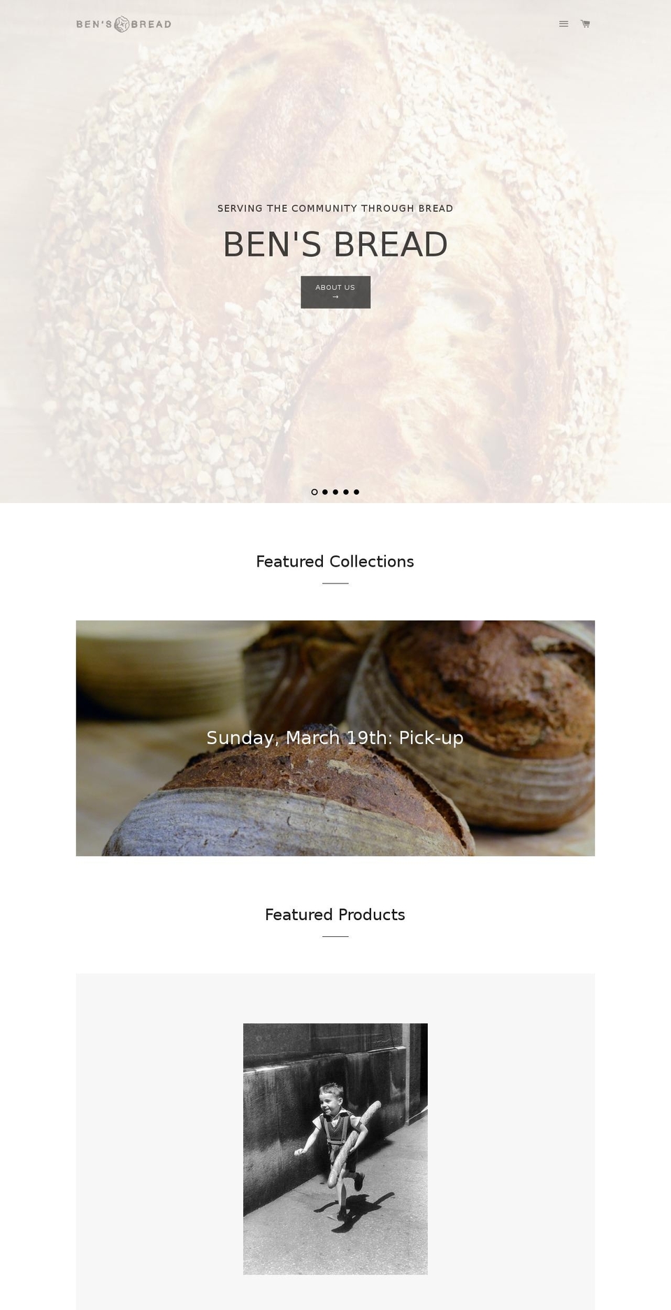 bensbreadseattle.com shopify website screenshot