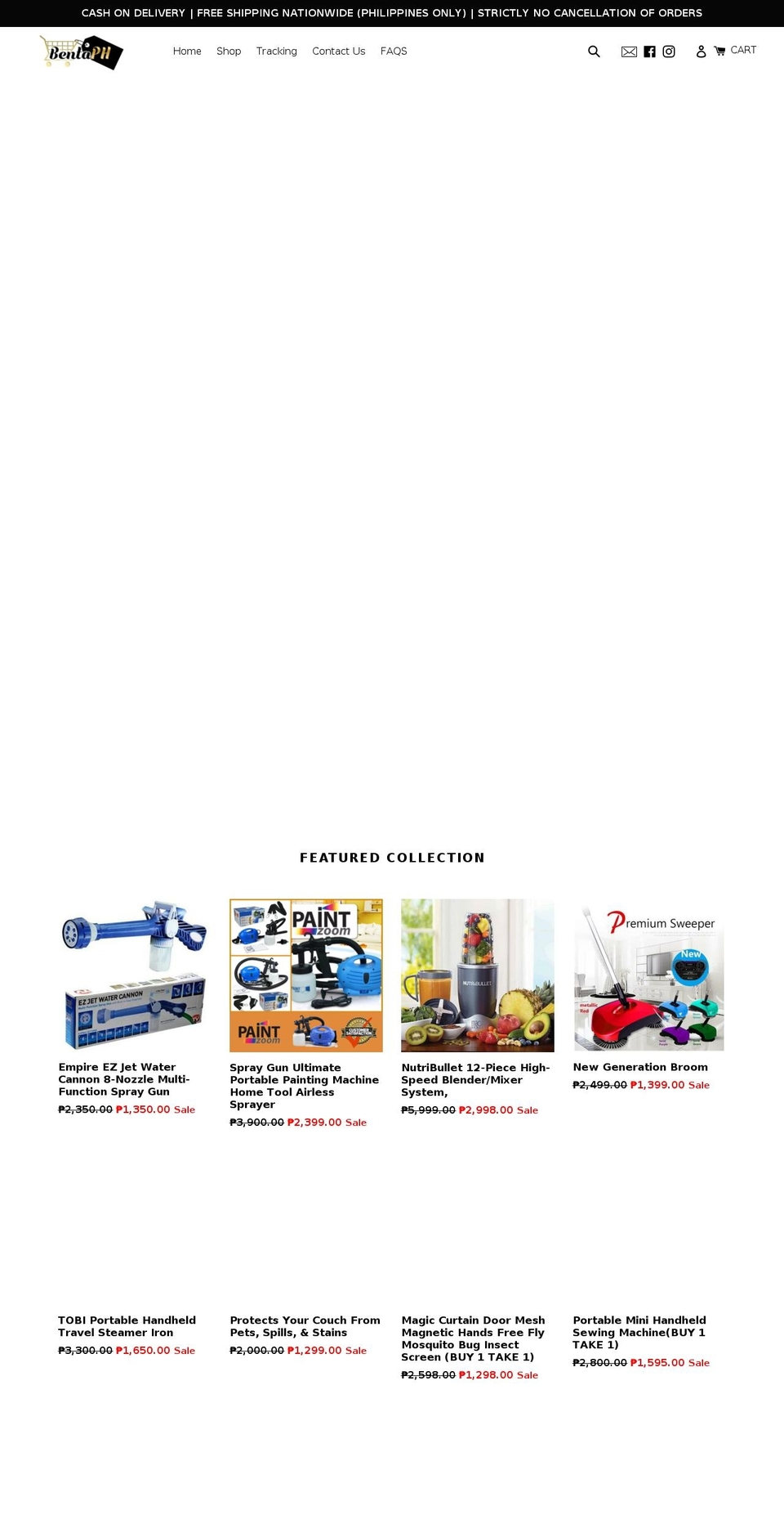 bentaph.com shopify website screenshot