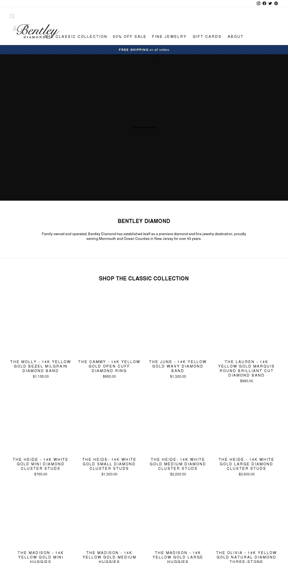 bentleyandcompany.com shopify website screenshot