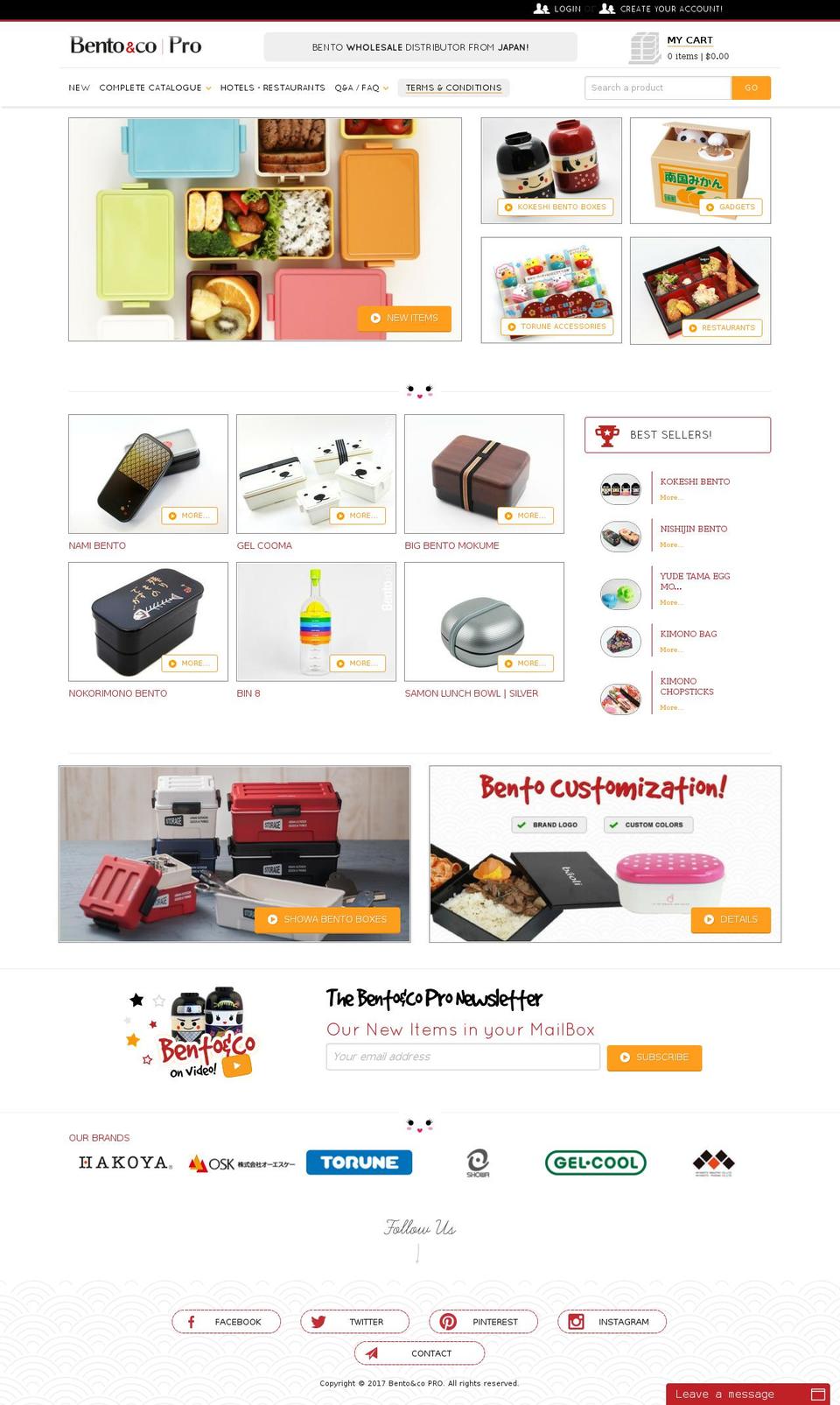 bentoandcopro.com shopify website screenshot