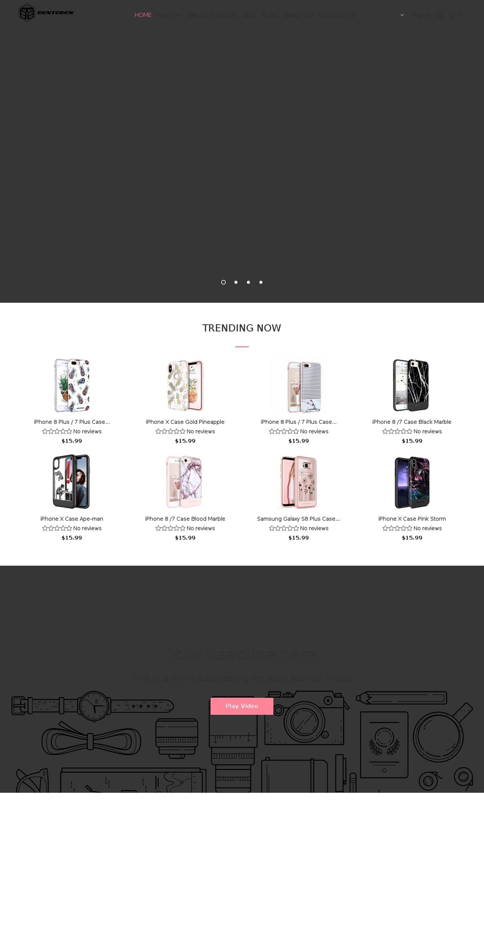 bentoben.com shopify website screenshot