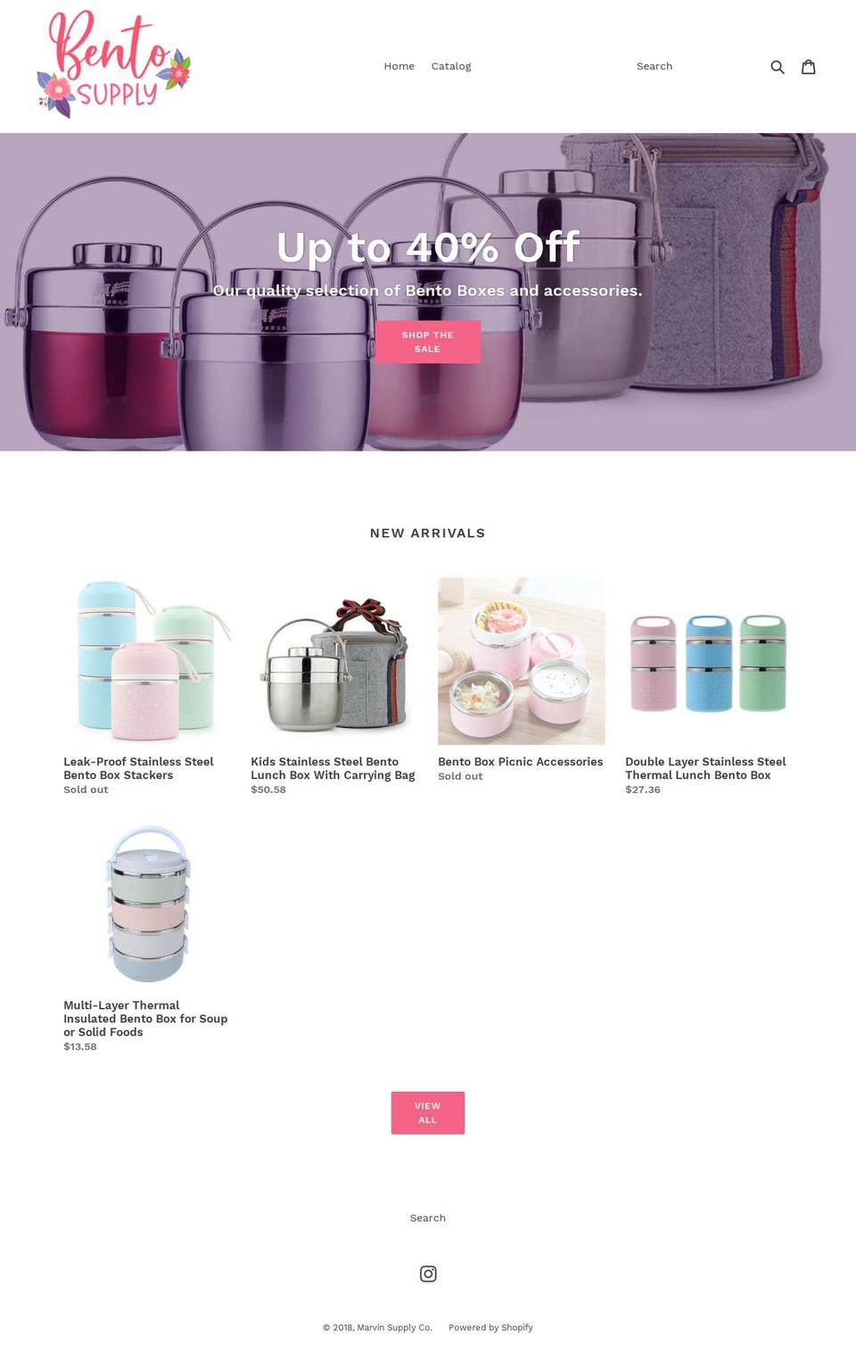 bentosupply.com — Shopify storefront screenshot