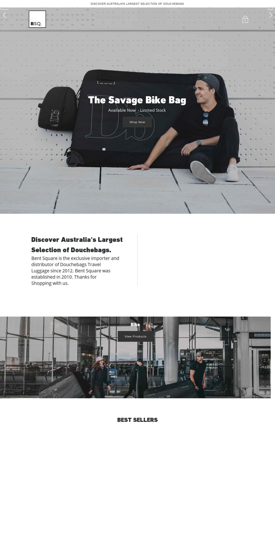 bentsquare.com.au shopify website screenshot