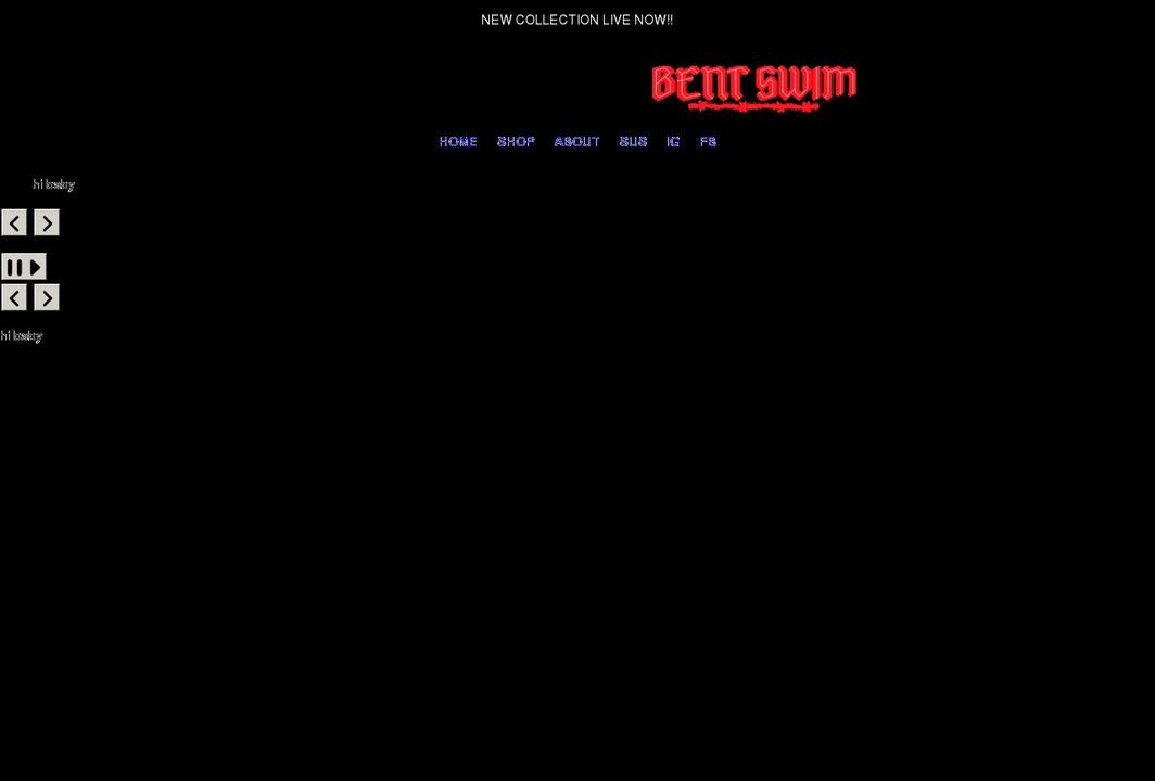 bentswim.com shopify website screenshot