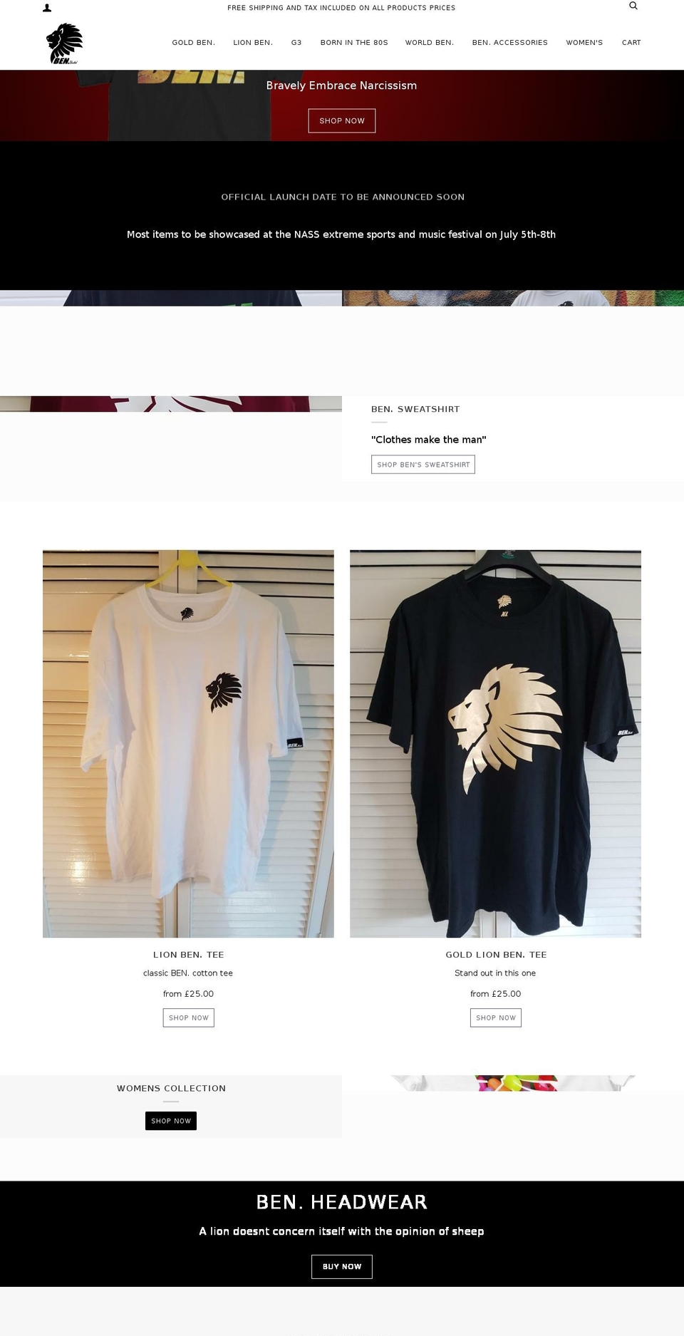benunltd.com — Shopify store on .com