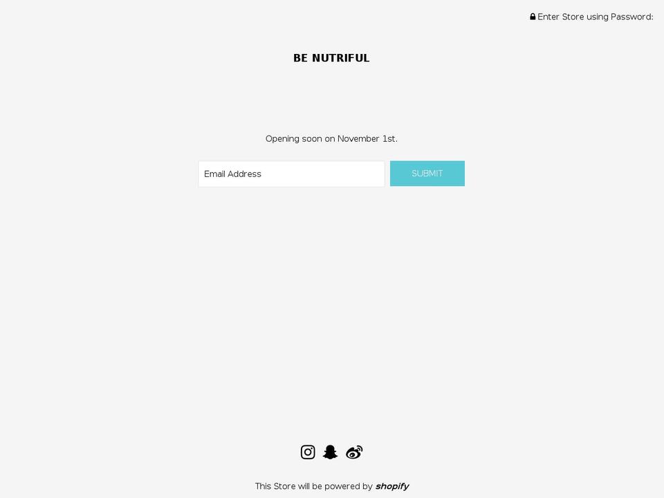 benutriful.com — Shopify storefront screenshot