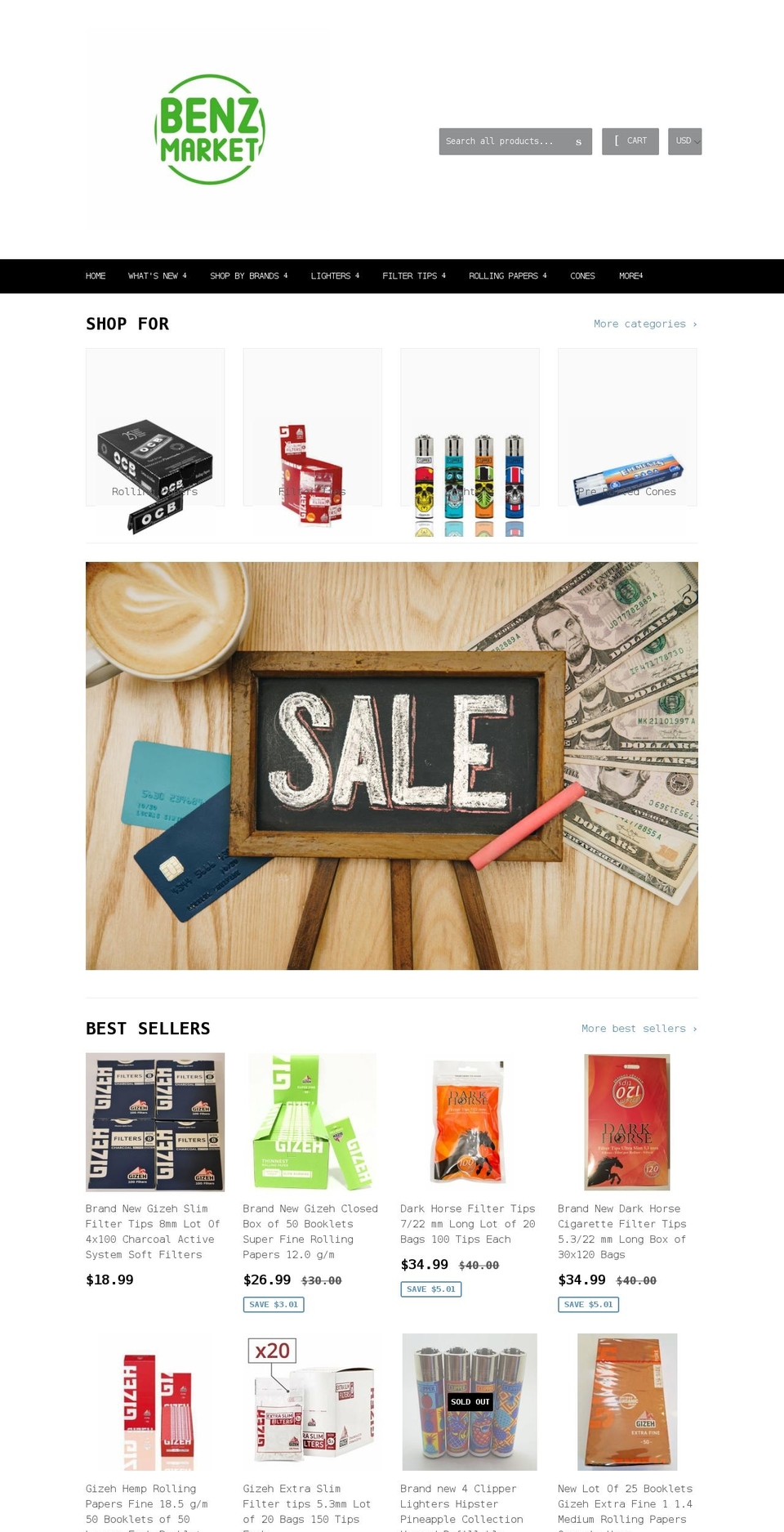 benz-market.com — Shopify storefront screenshot
