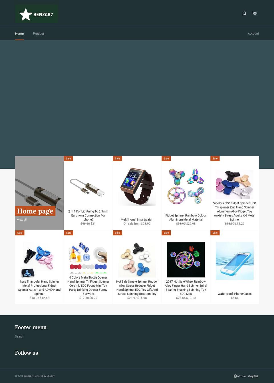 benza87.com — Shopify storefront screenshot