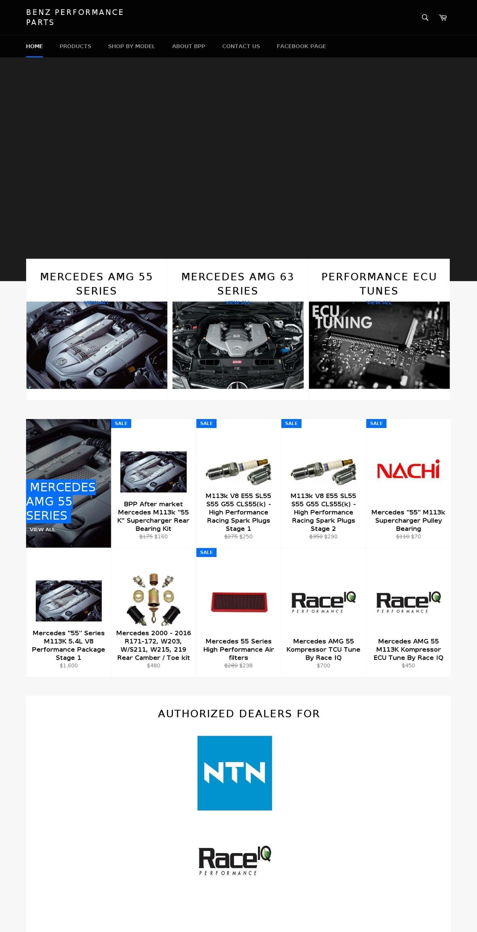 benzperformanceparts.com — Shopify storefront screenshot