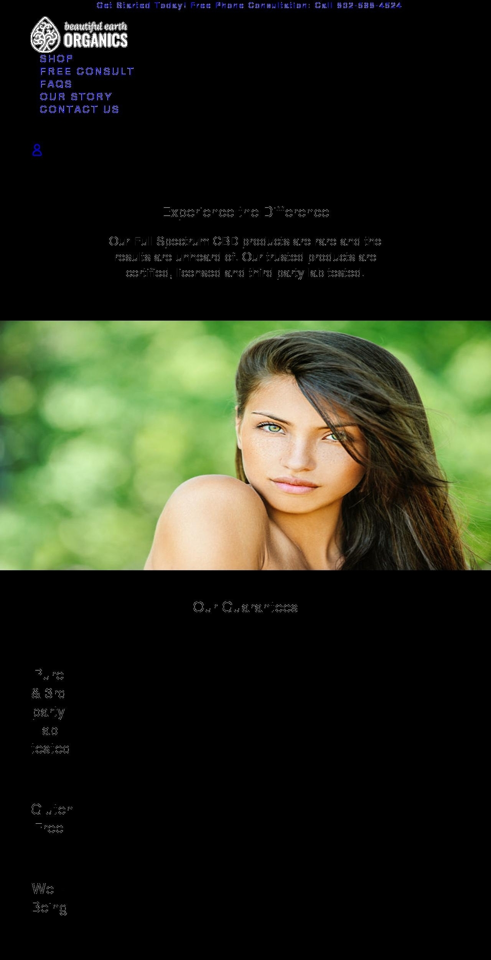 beocbd.com shopify website screenshot