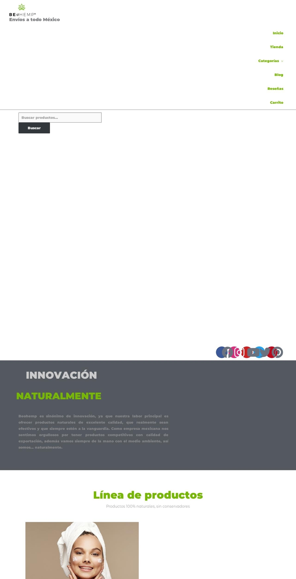 beohemp.com — Shopify storefront screenshot