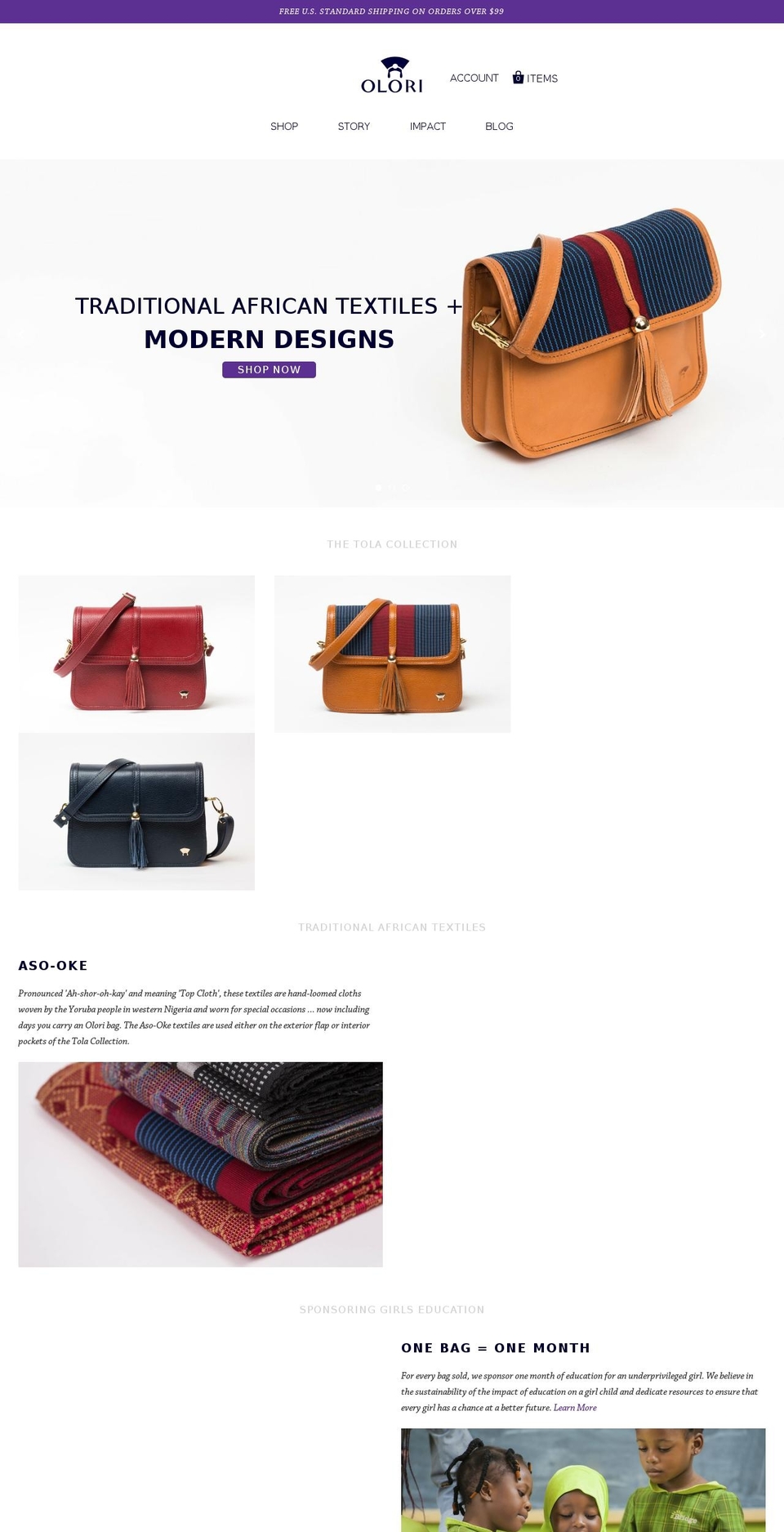 beolori.com shopify website screenshot