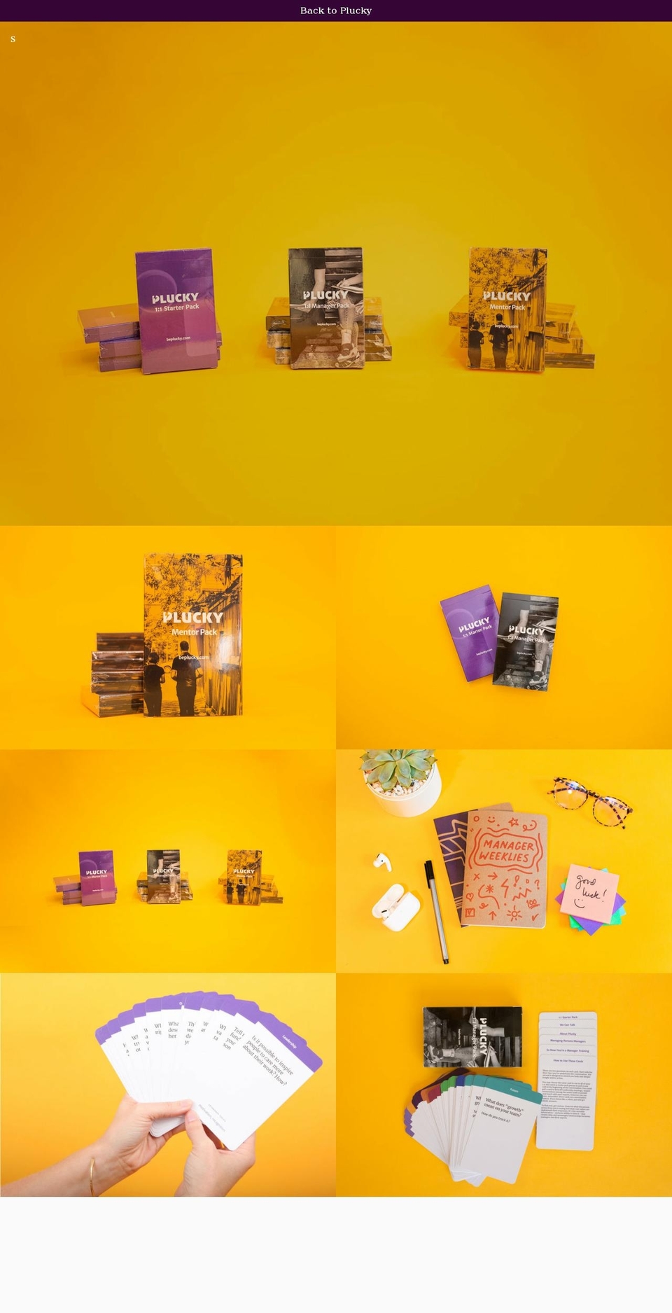 beplucky.myshopify.com — Shopify storefront screenshot