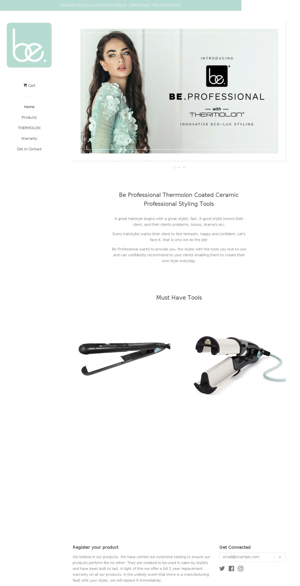 beprohairtools.com shopify website screenshot