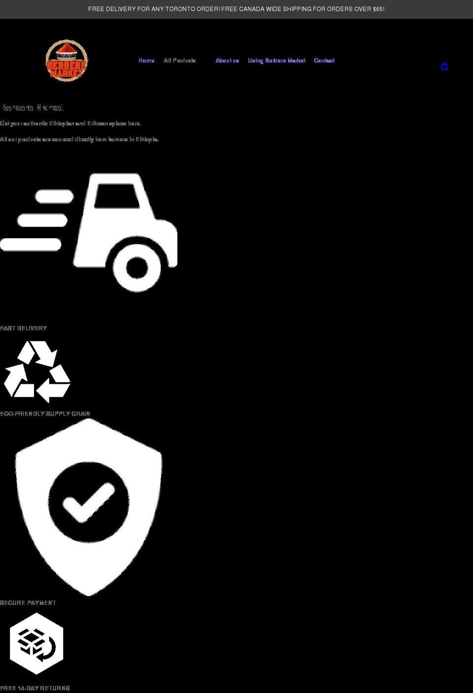 berbere.ca shopify website screenshot