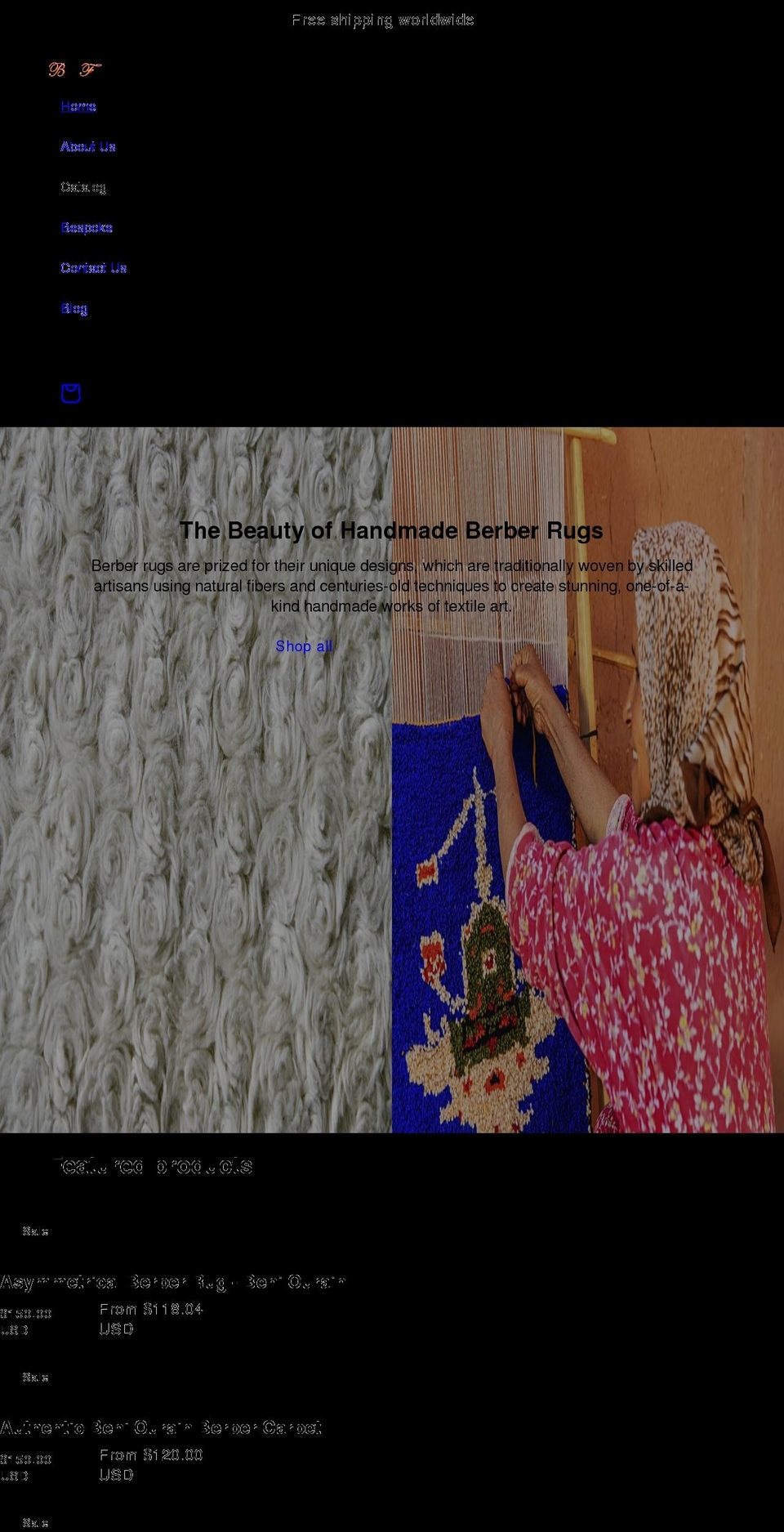 berberfashion.com shopify website screenshot