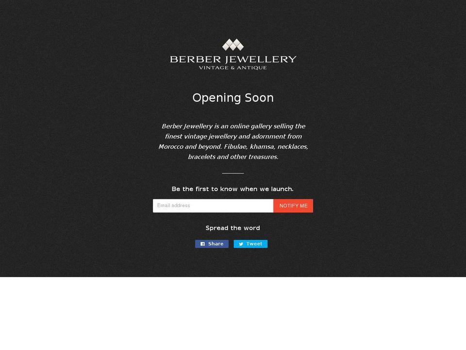 berberjewellery.com — Shopify storefront screenshot