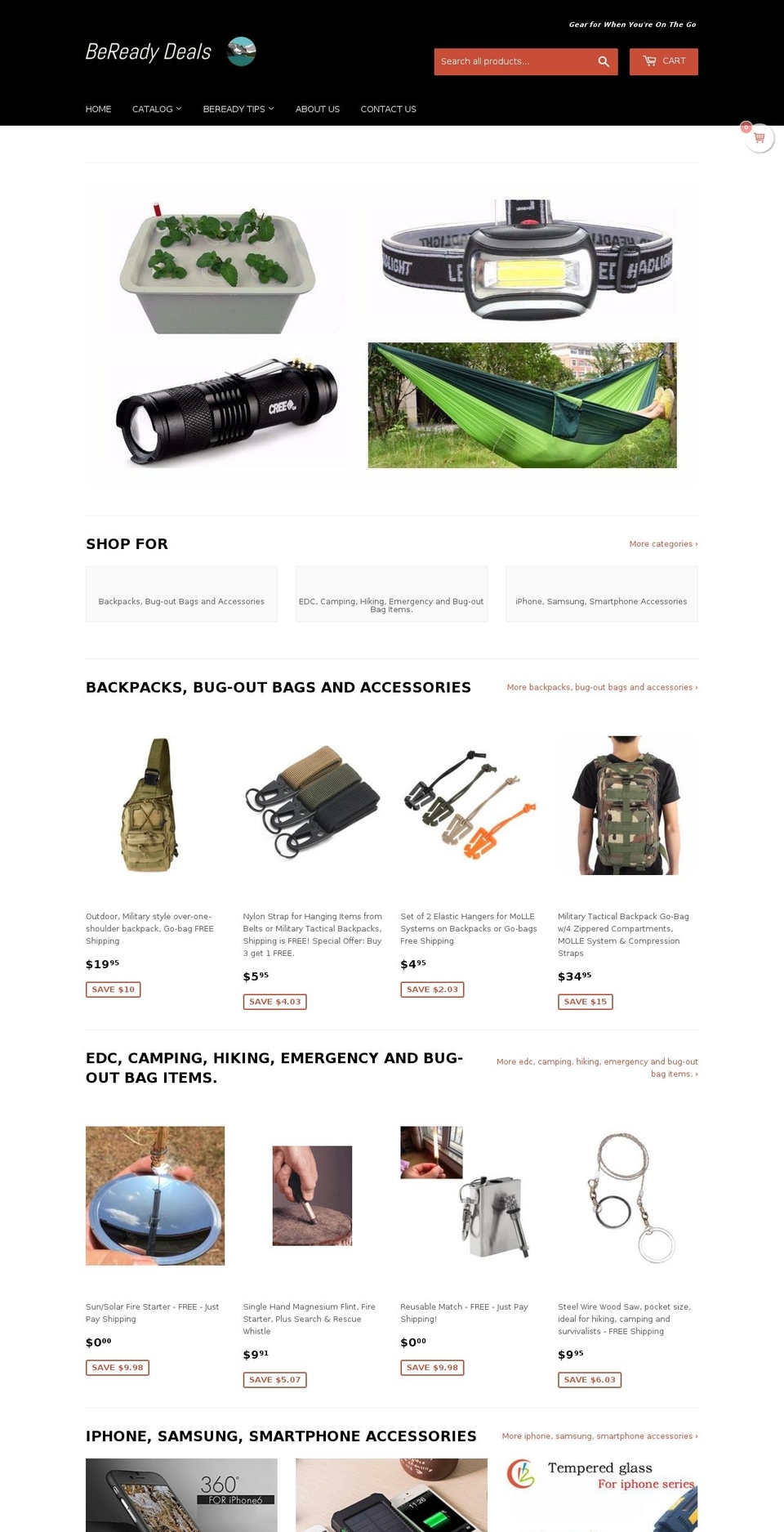 bereadydeals.com — Shopify storefront screenshot