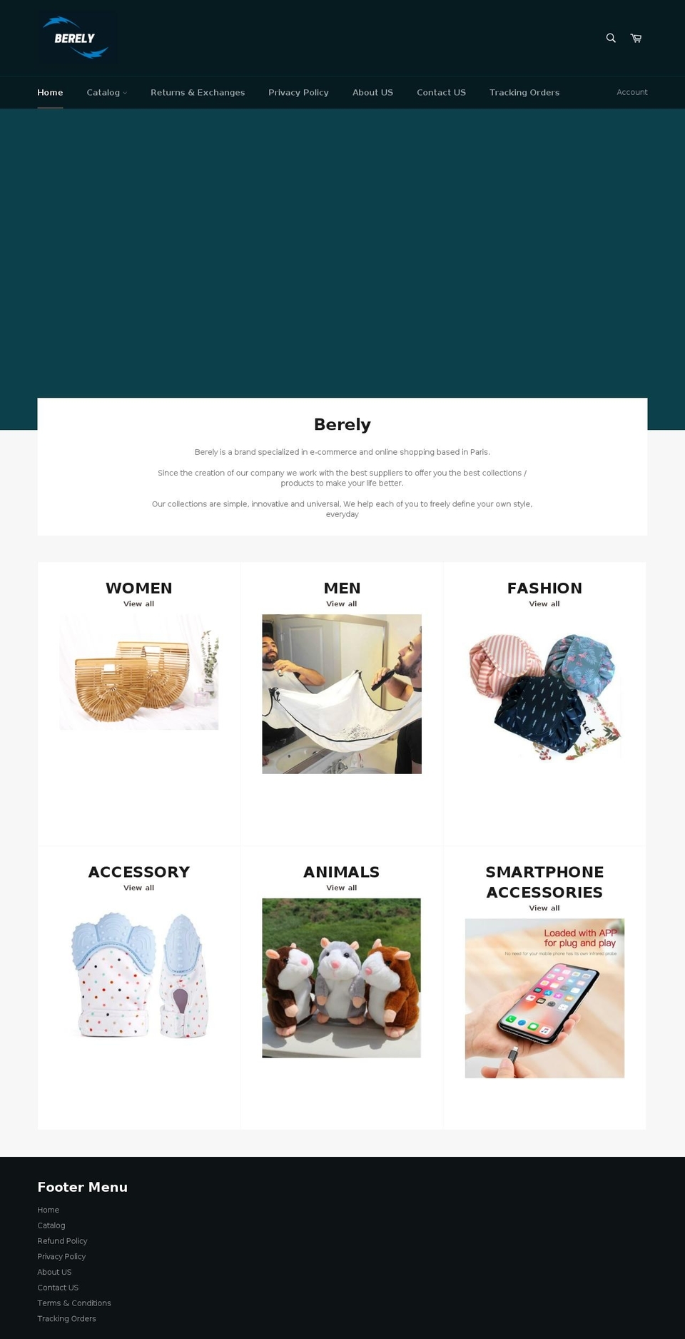 berely.com — Shopify storefront screenshot