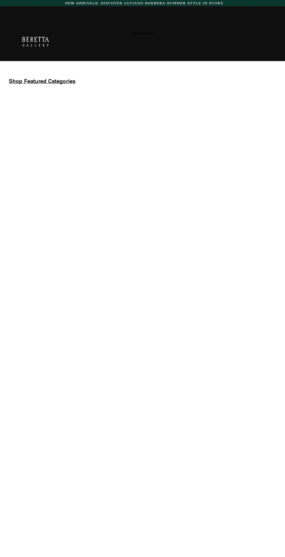 berettagalleryusa.com shopify website screenshot