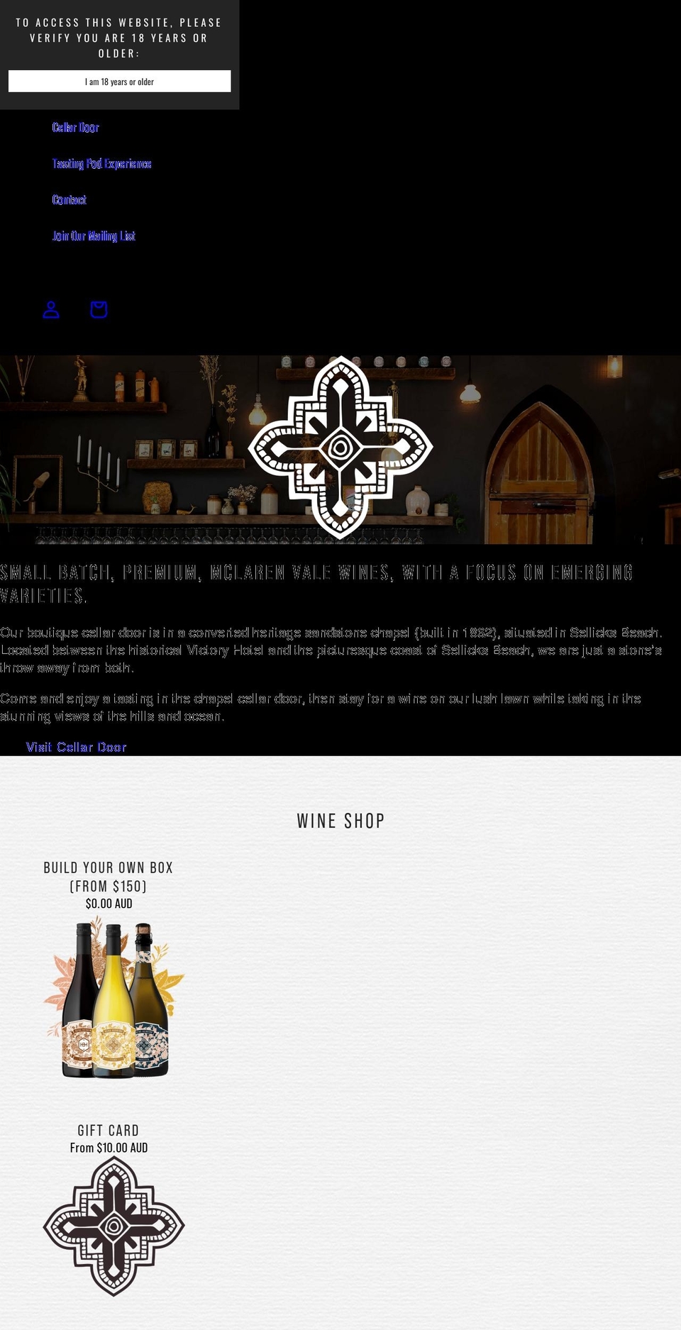bergherringwines.com.au shopify website screenshot
