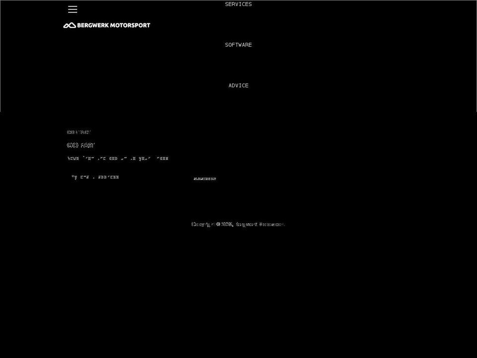 bergwerkmotorsport.com shopify website screenshot