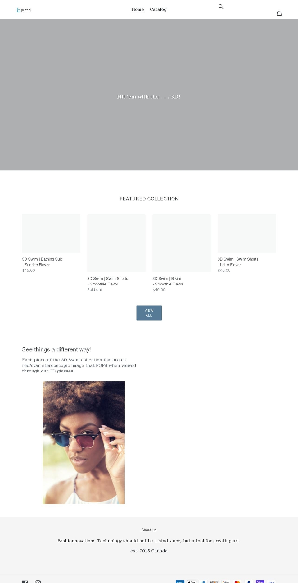 beriapparel.com shopify website screenshot