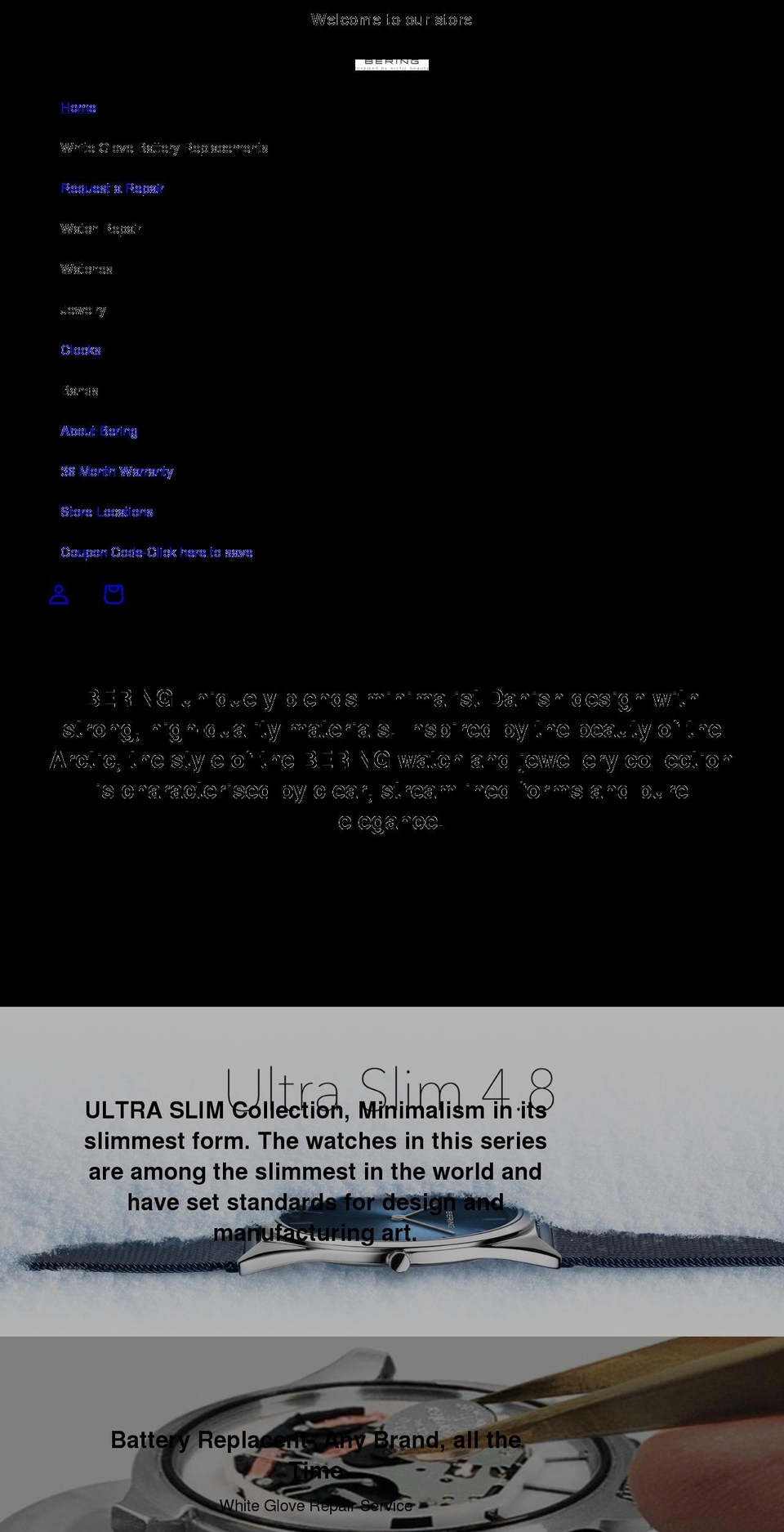 beringstores.com — Shopify storefront screenshot