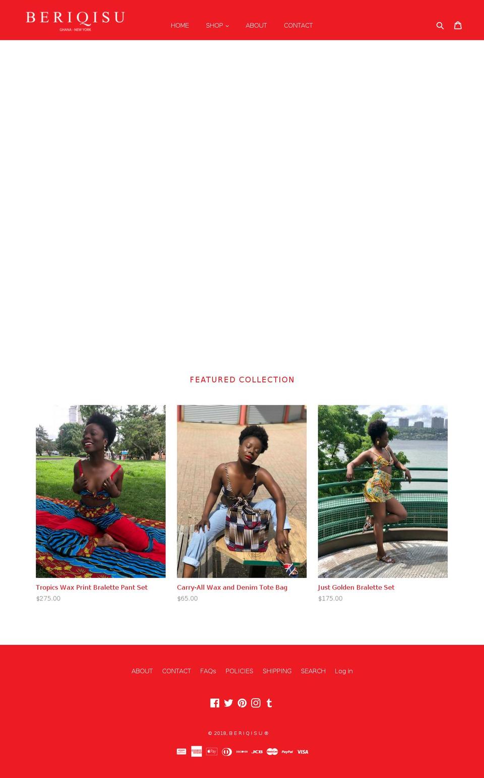 beriqisu.com shopify website screenshot