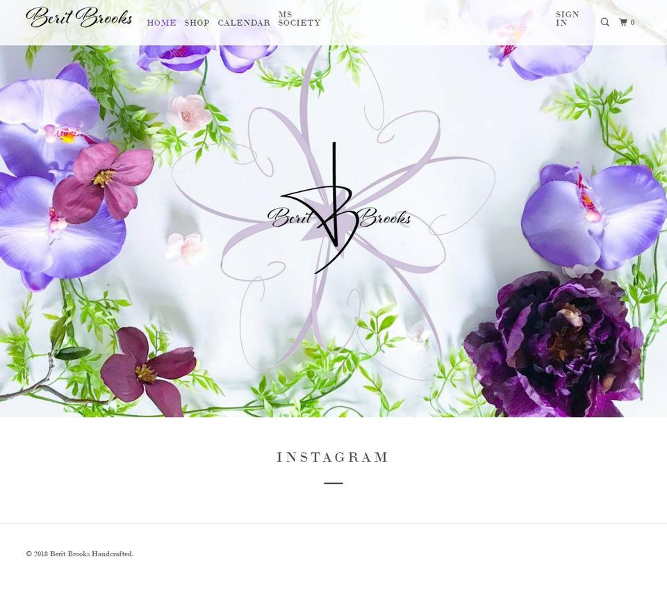 beritbrooks.com — Shopify storefront screenshot