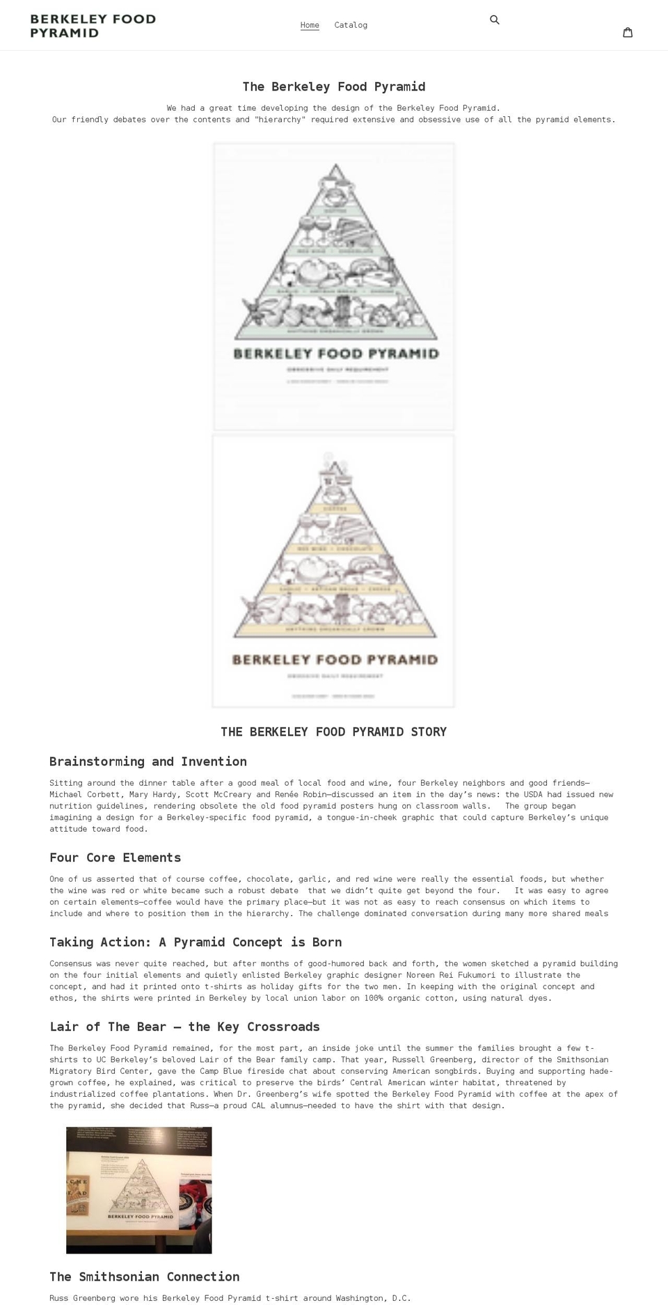 berkeleyfoodpyramid.com shopify website screenshot