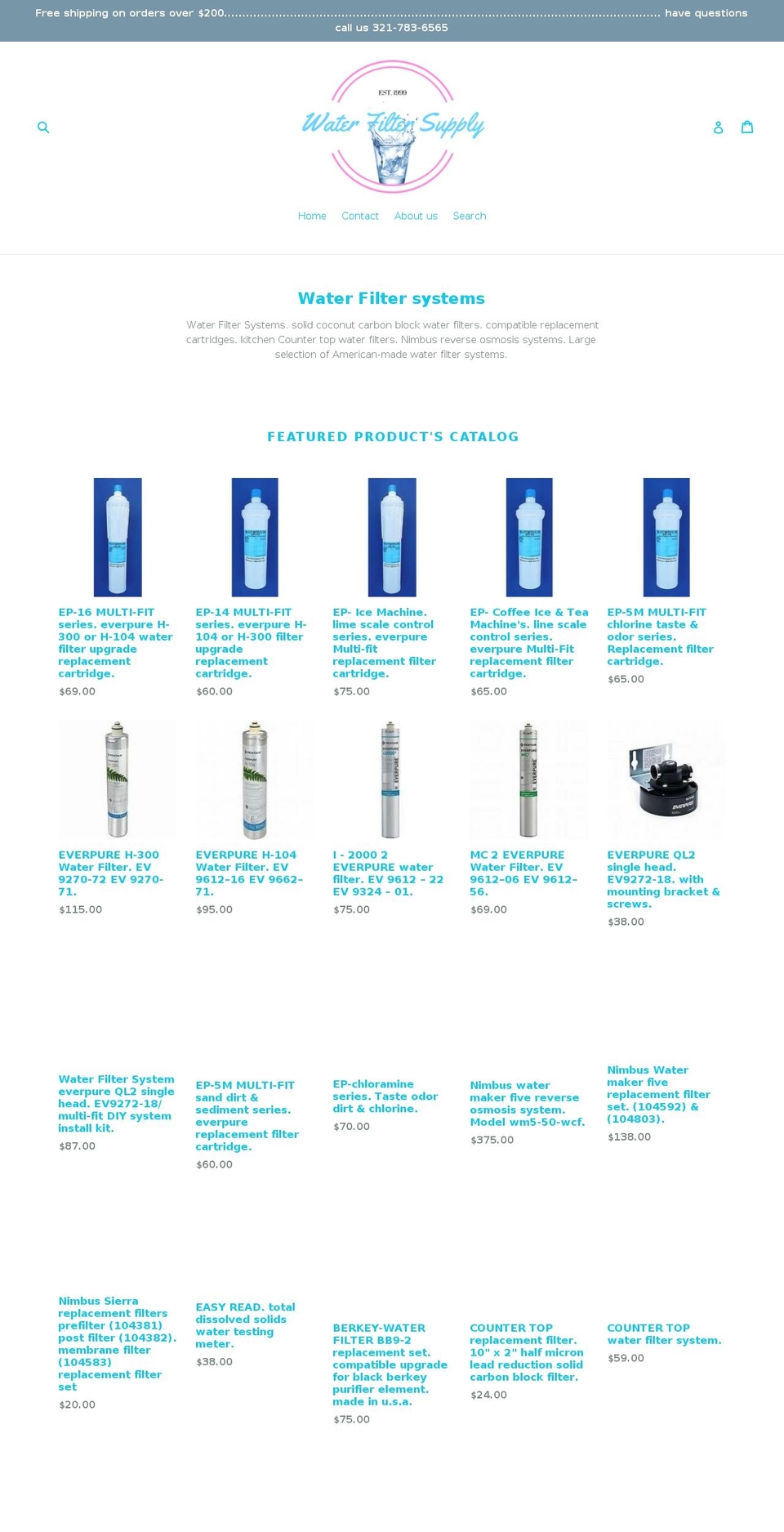 berkey-waterfilter.com — Shopify storefront screenshot